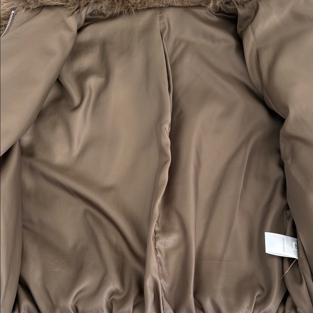 The Frankie Shop Plush Faux Fur Bomber Jacket - Picture 8 of 12